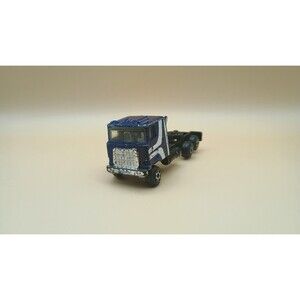 Zylmex Zee Toys Mack Semi Truck Vintage Diecast Toy Car Blue Made in Hong Kong